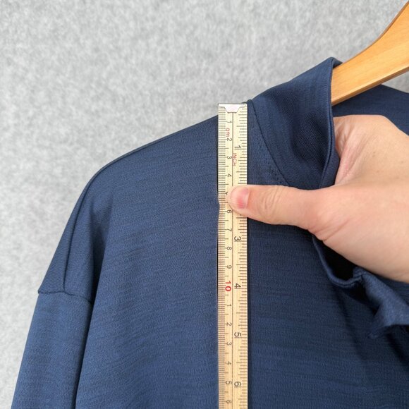 Oakley Mens Hyrolix 1/4 Zip Long Sleeve Shirt Size 2XL Blue Regular Fit Casual - Picture 10 of 12